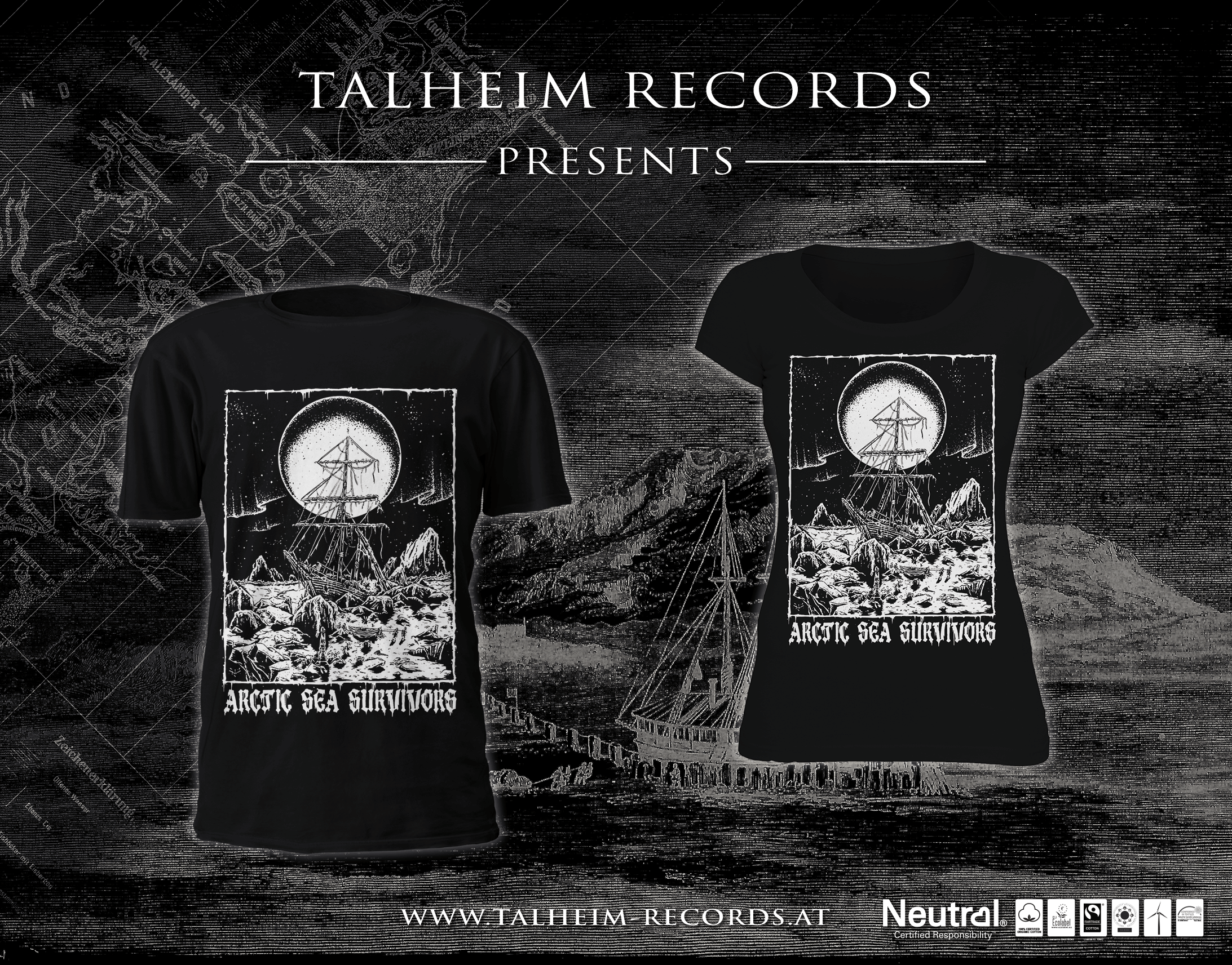 Arctic Sea Survivors - Into Barren Lands T-Shirt Präsentation