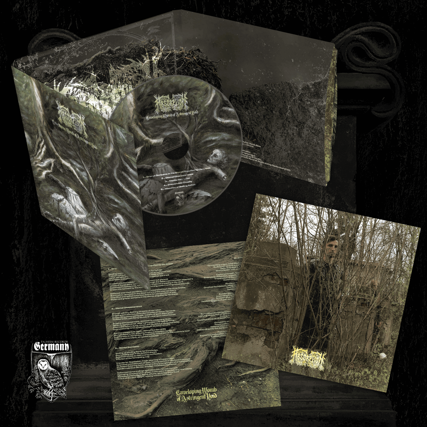 Absorption - Enveloping Womb of Astringent Void CD Digipak Präsentation