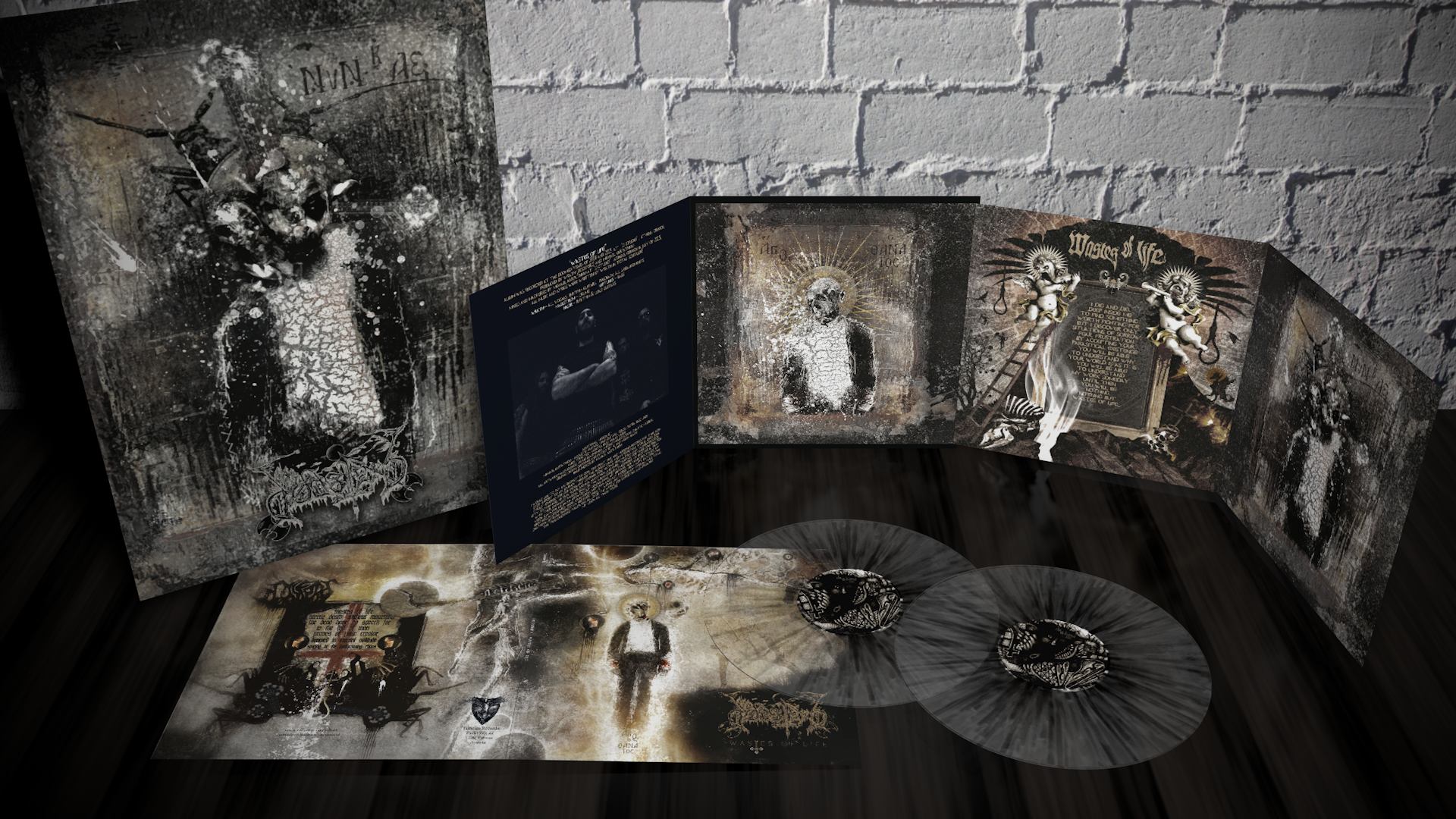 TR010VL_Dodsferd_-_Wastes_Of_Life_Transparent_Black_Splatter_Preview_1 Dødsferd -Wastes Of Life Transparent mit schwarzen Spritzer Vorschau 1
