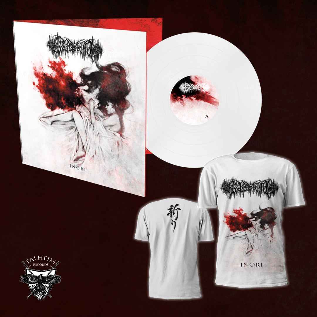 TR014VL_Kanashimi_-_Inori_Vinyl_White_T-Shirt_Presentation Kanashimi - Inori LP (Weiß) + T-Shirt Präsentation