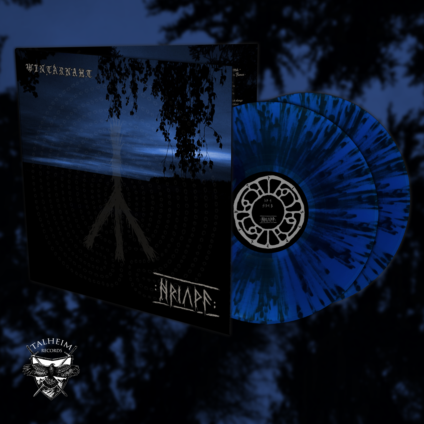 Wintarnaht - Hriuwa DLP Gatefold Blau mit schwarzen Spritzer Präsentation