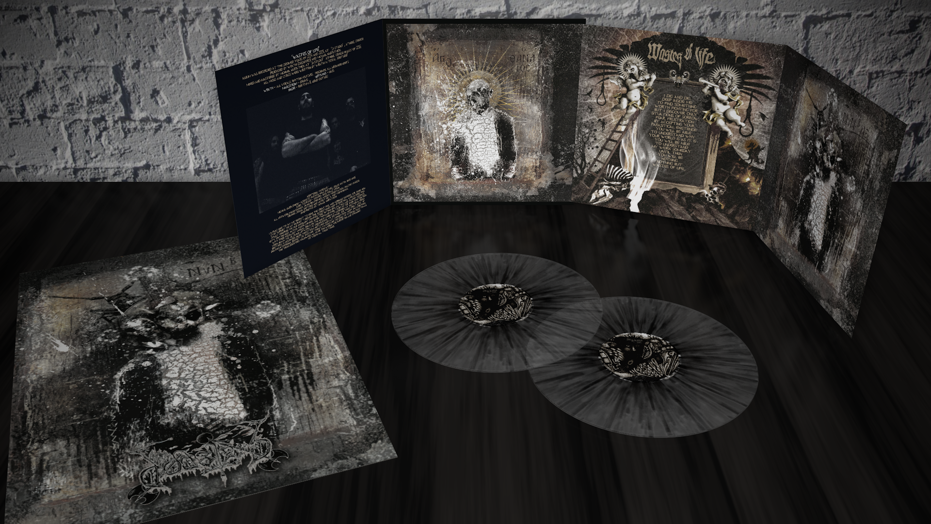 Dødsferd -Wastes Of Life Transparent mit schwarzen Spritzer Vorschau 2