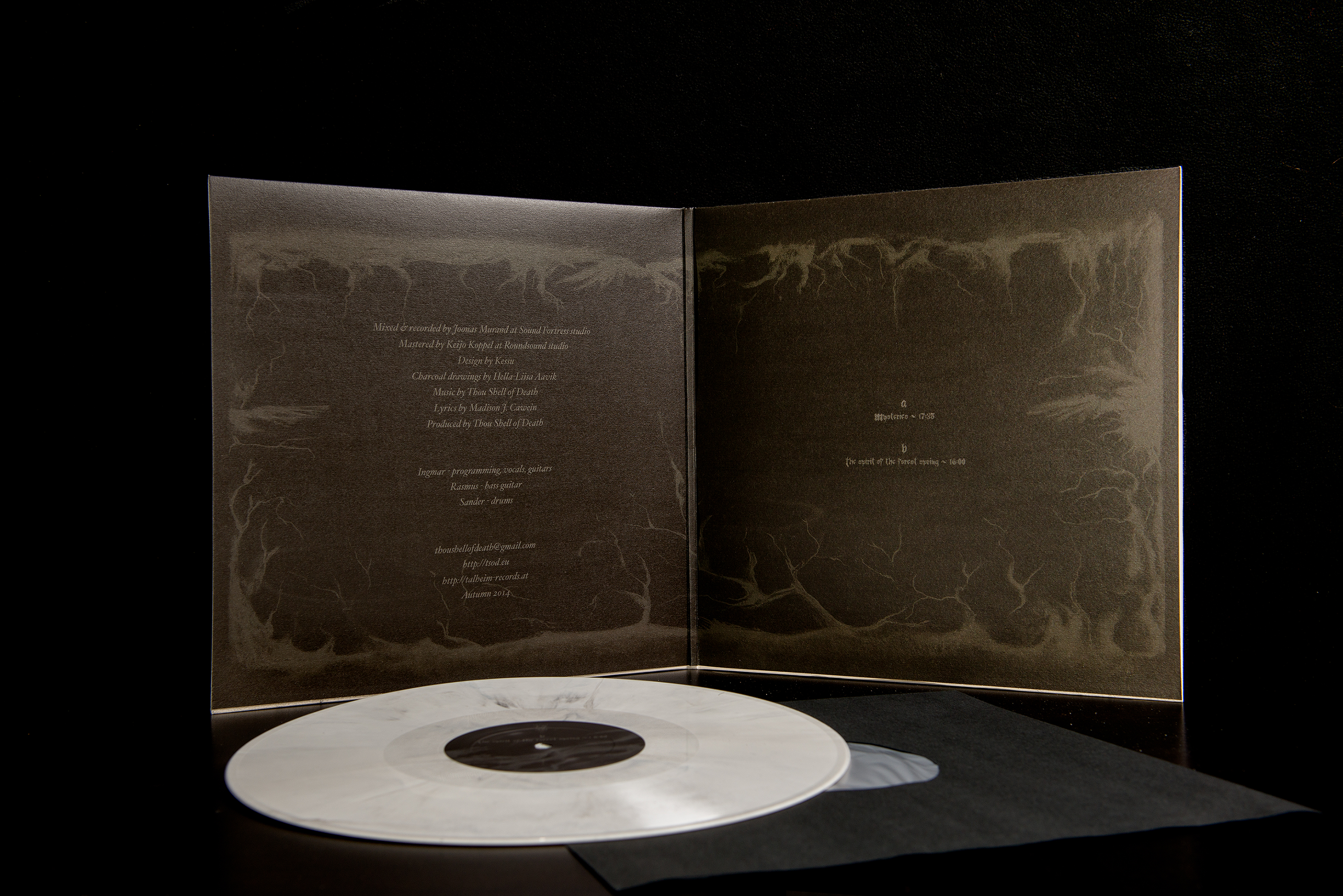 TR009VL_Thou_Shell_Of_Death_-_Cave_Hill_White_Marbled_Vinyl_Presentation_4 Thou Shell Of Death - Cave Hill (Weiße Vinyl mit schwarzer Marmorierung) Präsentation 4