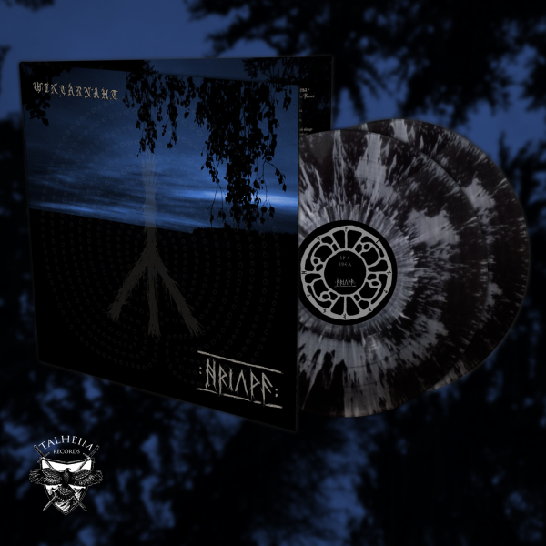 Wintarnaht - Hriuwa DLP Gatefold Weiß mit schwarzen Spritzer
